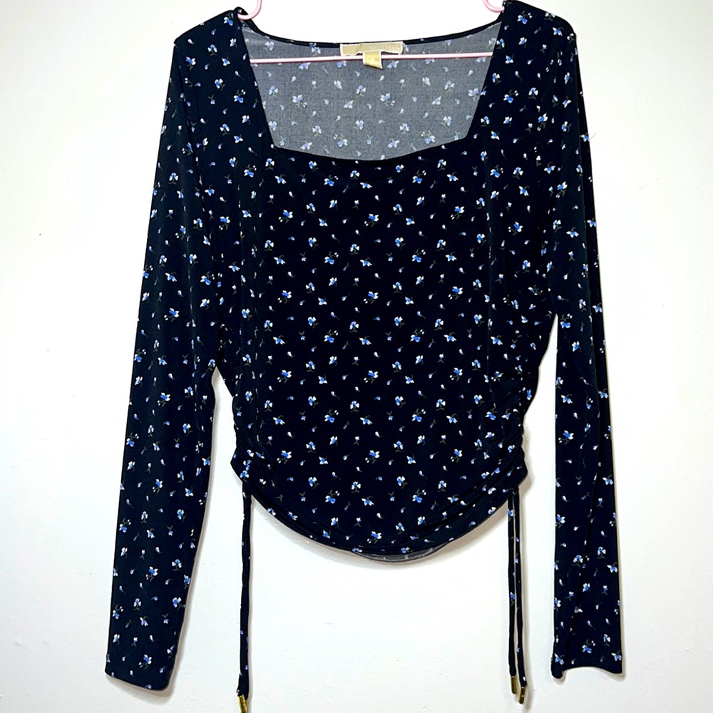 Michael Kors Floral Long Sleeve Blouse Women’s Size Medium Top